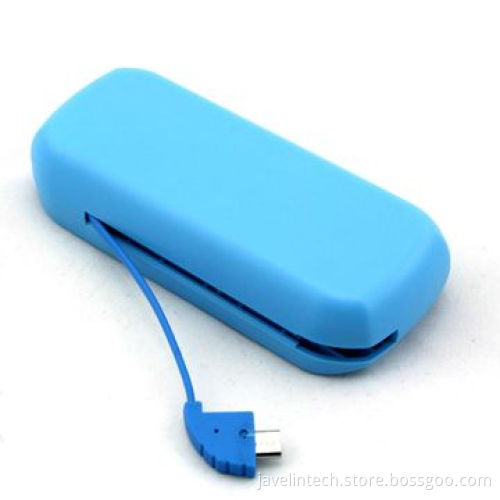 Latest hot selling new power bank with 4,000mAh/4,400mAh/5,200mAh, 2pcs batteries with protection